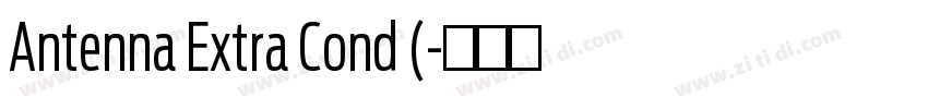 Antenna Extra Cond (字体转换